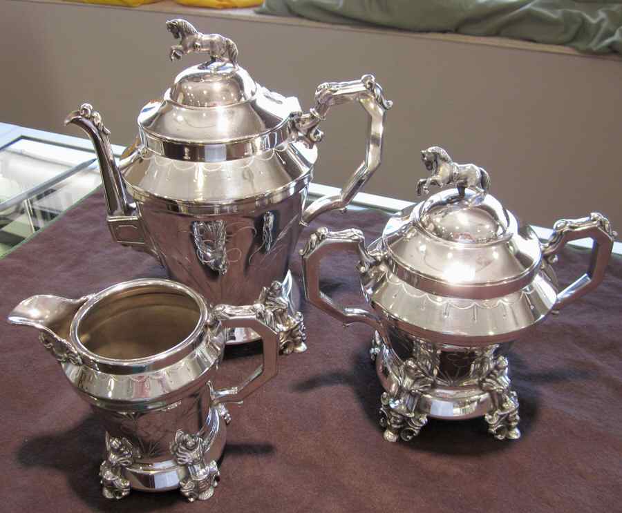39xx-4 (Silverplate, Hollowware) Silverplate Coffee Pot by EG  Webster-1