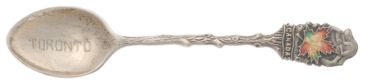 Canada Souvenir Spoons (Sterling) Canada Demitasse Spoon by Ecco-1