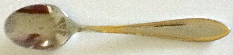 8500G (Stainless, Gold Accent) Teaspoon by Carl John Schmidt-1