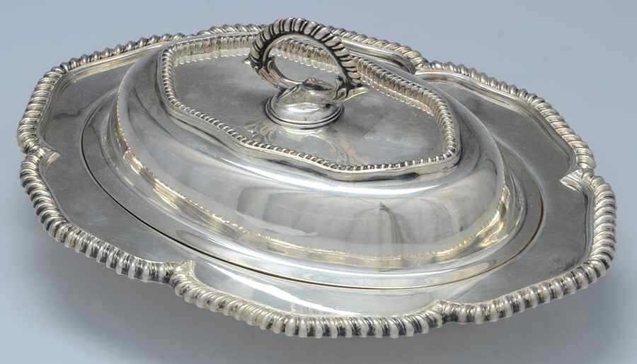 4412-11 (Silverplate, Hollowware) Oval Covered Vegetable by EG  Webster-1