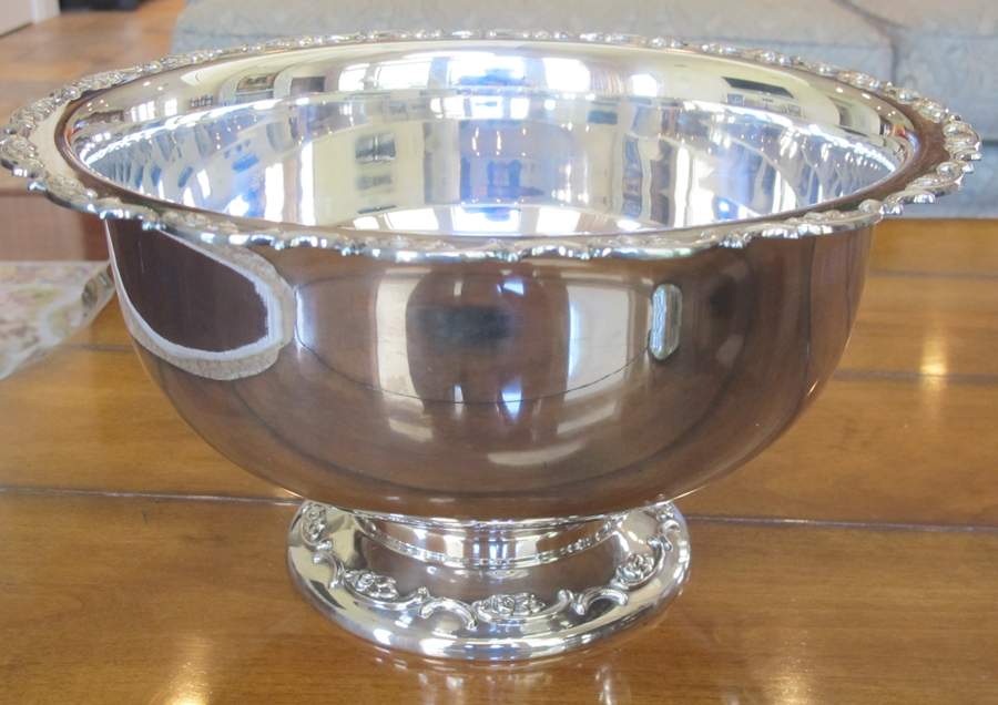 EUF8 (Silverplate, Hollowware) Punch Bowl by Eugen Ferner-1