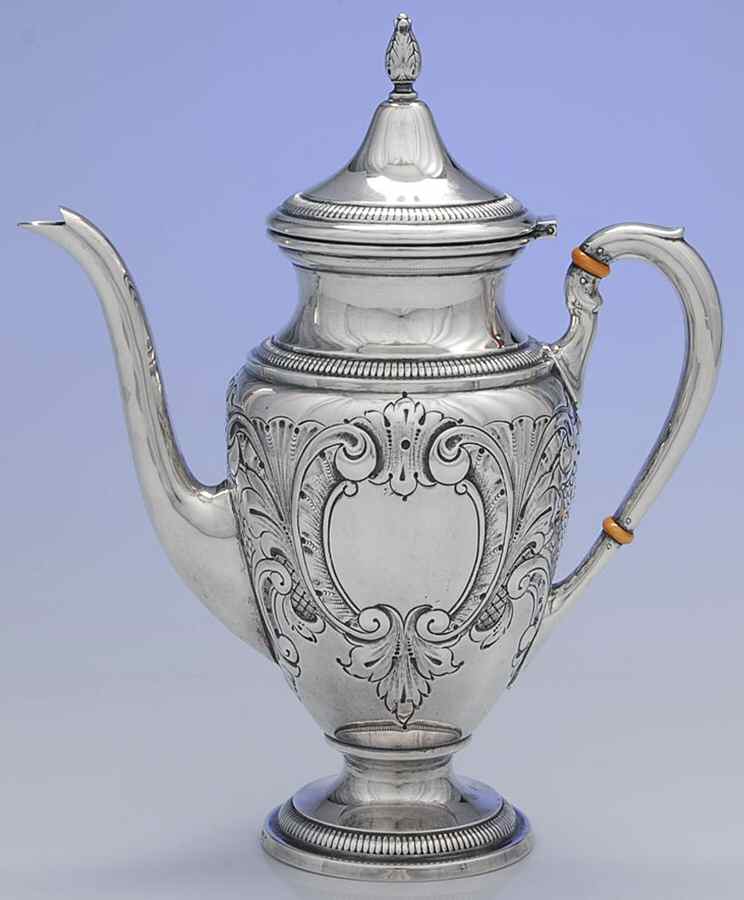 Victoria (Sterling, Hollowware) Coffee Pot by Ellmore-1