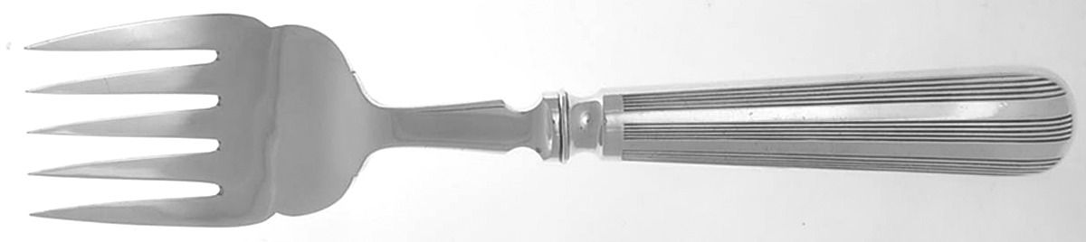 ELK31 (Silverplate) Hollow Handle Fish Serving Fork, Silverplate Tines by Elkington-1