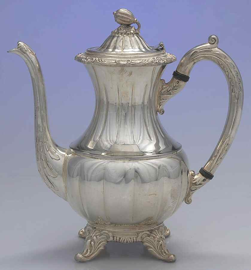 ENV6 (Silverplate, Hollowware) Silverplate Coffee Pot by English Silver Mfg Co.-1