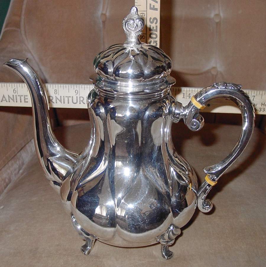 EUF4 (Sterling, Hollowware) Coffee Pot by Eugen Ferner-1