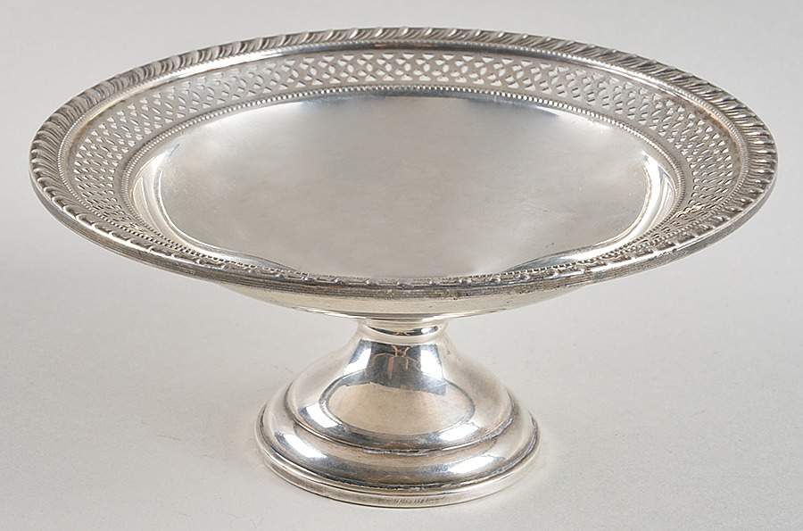 2208 (Sterling, Hollowware) Round Weighted Compote (Height X Width) by Elgin-1