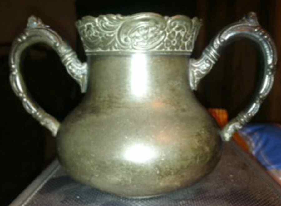 55 (Silverplate, Hollowware) Sugar Bowl No Lid by EG  Webster-1