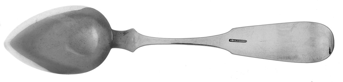 Coin Silver Flatware Tablespoon (Serving Spoon) by Edward Kinsey-2