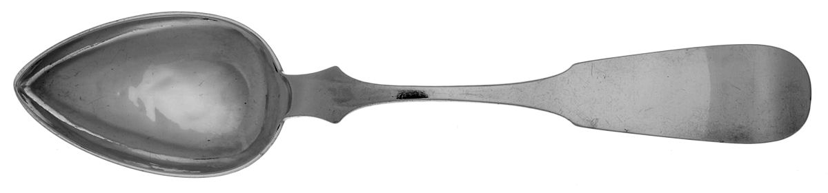 Coin Silver Flatware Tablespoon (Serving Spoon) by Edward Kinsey-1