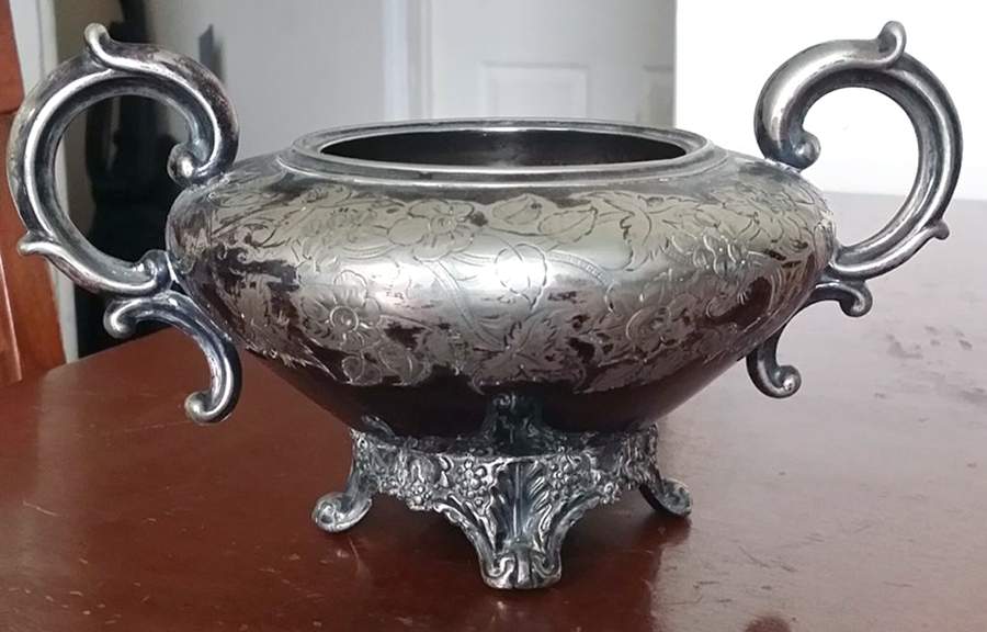 3233 (Silverplate, Hollowware) Sugar Bowl No Lid by Elkington-1