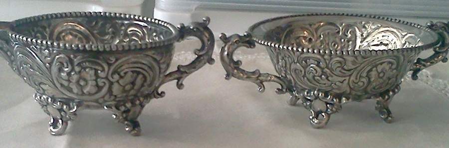 440 (Silverplate, Hollowware) Silverplate Open Sugar Bowl by EG  Webster-1