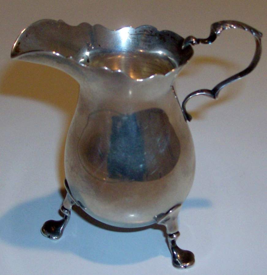 George II-Repro (Sterling, Hollowware) Creamer by Ellmore-1