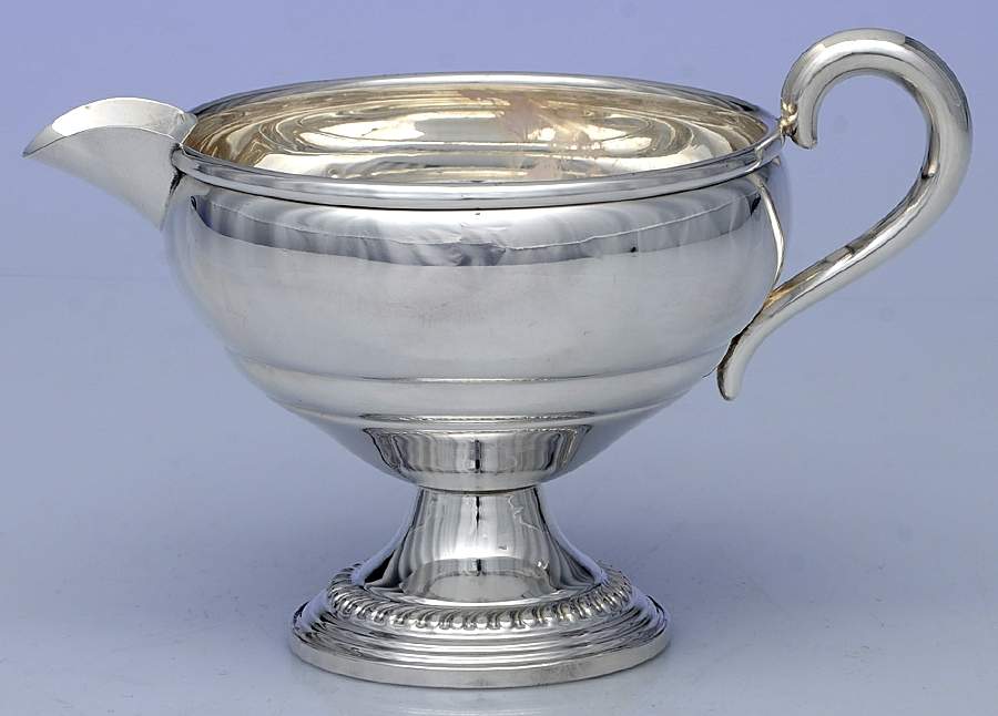 22 (Sterling, Hollowware) Weighted Mini Creamer by Empire Silver Co-1