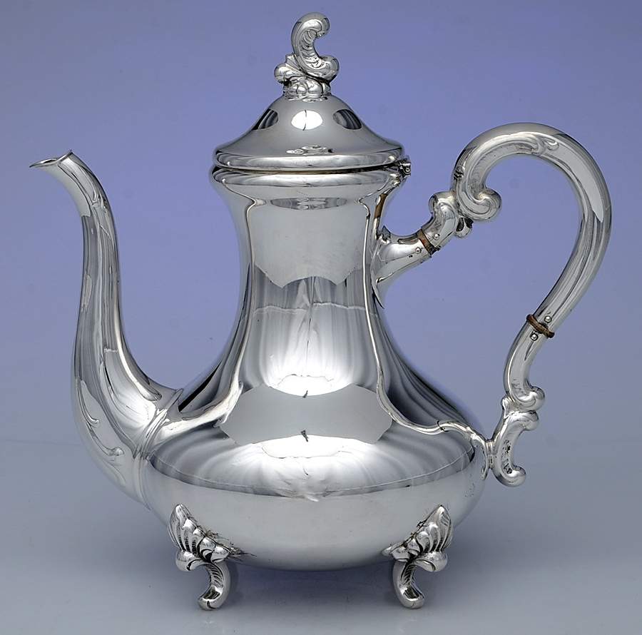 EIL3 (Sterling, Hollowware) Coffee Pot by Emil Hermann (Germany)-1