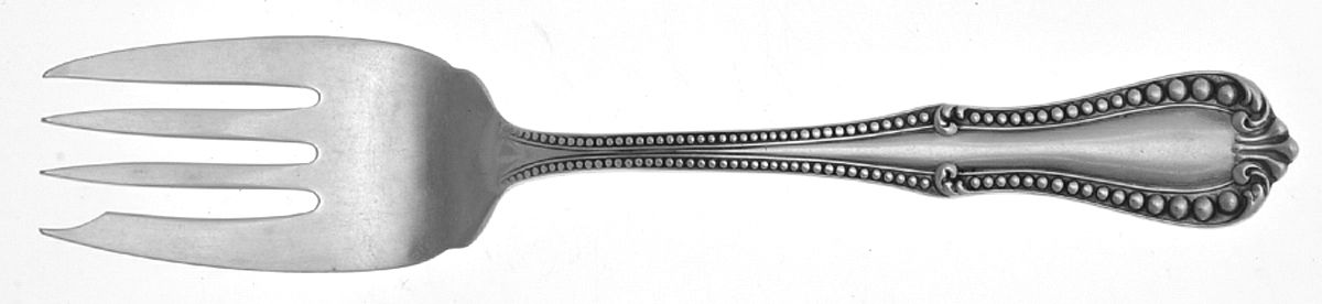 Georgian Bead (Sterling) Individual Salad Fork by Ellmore-1