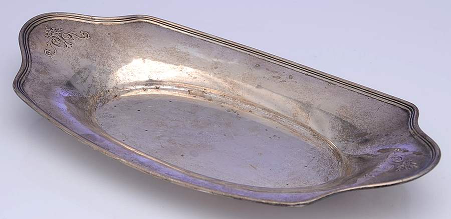 2160 (Sterling, Hollowware) 12" Bread Tray by Elgin-1