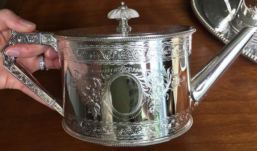 8023 (Silverplate, Hollowware) Teapot by Elkington-1