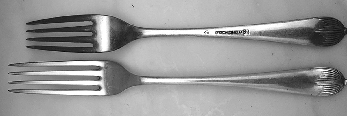 ELK36 (Silverplate) Fork by Elkington-1
