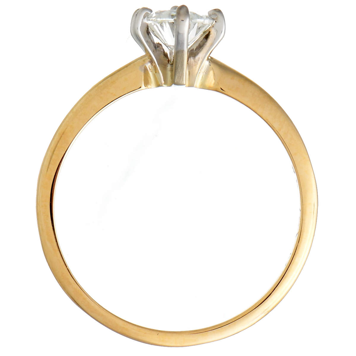 14KW Oval Diamond (.76) Solitaire Ring-4
