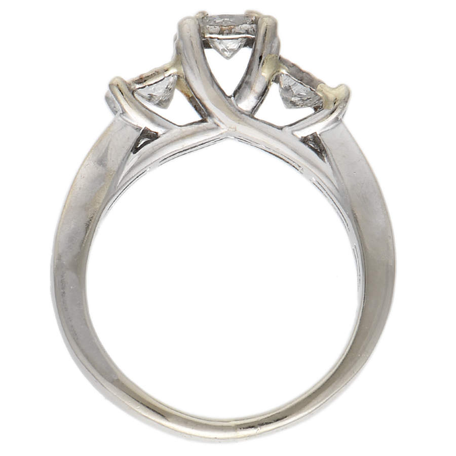 10KW Three Stone Princess Diamond(0.84) Ring-4
