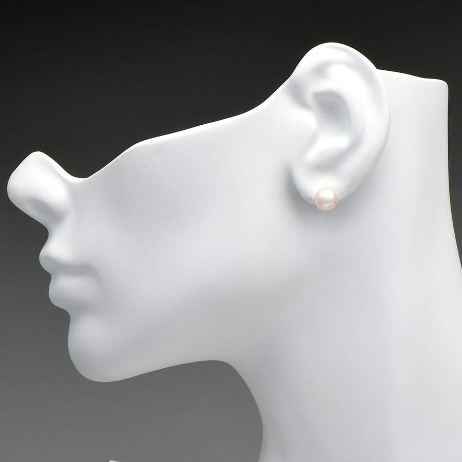 14KW Akoya Pearl (8mm) Stud Earrings-3