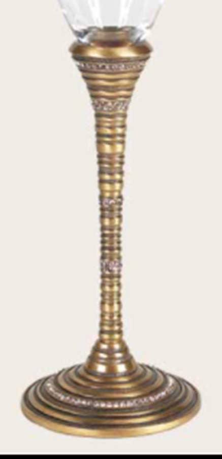 Stemware (Gold & Silverplated) St Tropez Stem-Goldplated w/Silk Swarovski Cry by Edgar Berebi-1