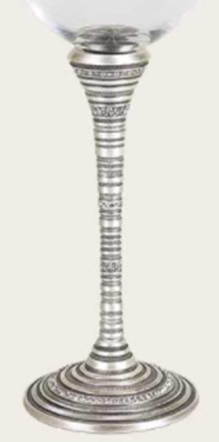 Stemware (Gold & Silverplated) St Tropez Stem-Silverplate w/Clear Swarovski Cry by Edgar Berebi-1