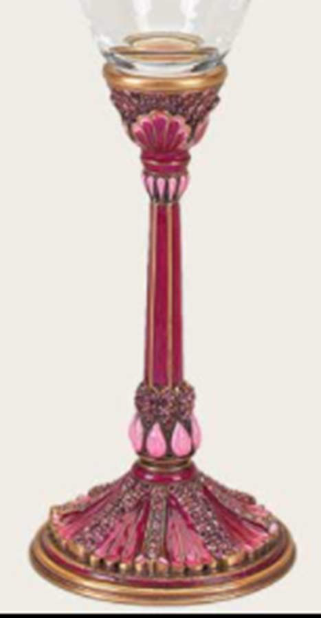 Stemware (Gold & Silverplated) Santiago Stem-Goldplt,Rose w/Swarovski Crystals by Edgar Berebi-1