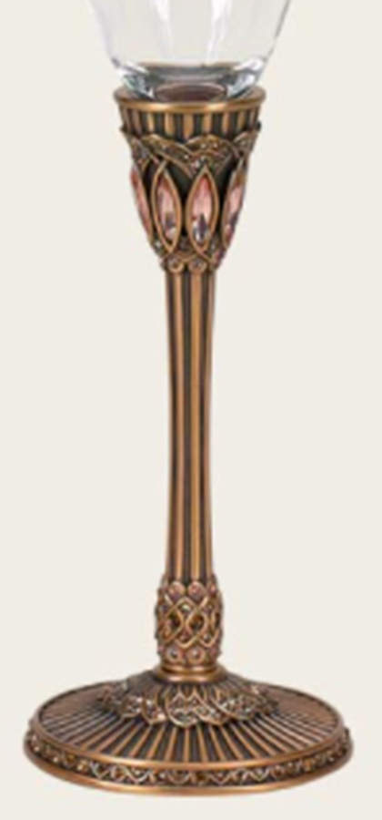 Stemware (Gold & Silverplated) Genoa Stem-Goldplated, Peach & Smoke Topaz by Edgar Berebi-1
