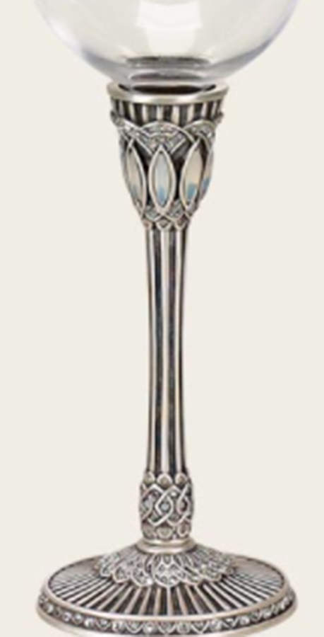 Stemware (Gold & Silverplated) Genoa Stem-Silverplate, Opal & Crystal by Edgar Berebi-1