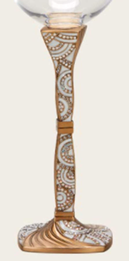 Stemware (Gold & Silverplated) Antwerp Stem-GP, Pearl w/Swarovski Crystals by Edgar Berebi-1