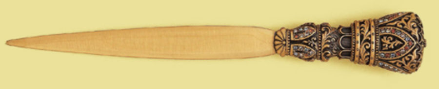 Desk Accessories Letter Opener with Stainless Blade by Edgar Berebi-1
