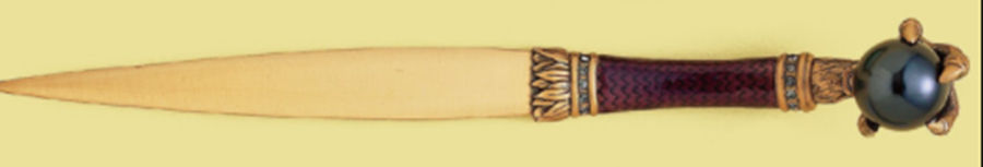 Desk Accessories Letter Opener with Stainless Blade by Edgar Berebi-1