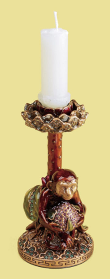 Table Top Monkey Candlestick by Edgar Berebi-1