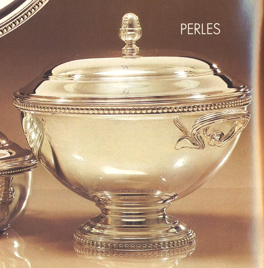 Perles (Silverplate, Hollowware) Tureen & Lid by Ercuis-1