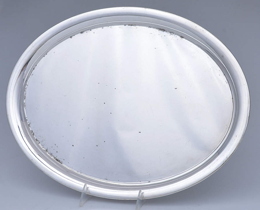 EIL4 (Sterling, Hollowware) 17" Oval Tray by Emil Hermann (Germany)-1