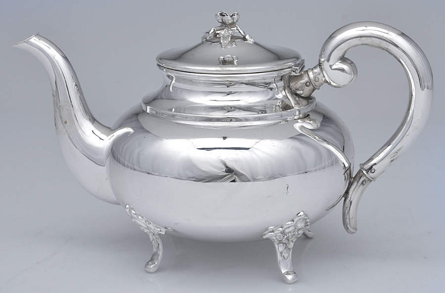 EIL4 (Sterling, Hollowware) Teapot by Emil Hermann (Germany)-1
