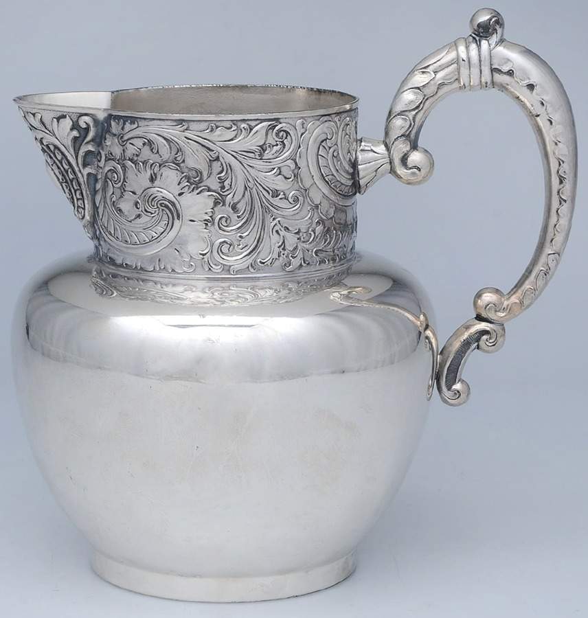 110 (Silverplate, Hollowware) Silverplate Water Pitcher by EG  Webster-1