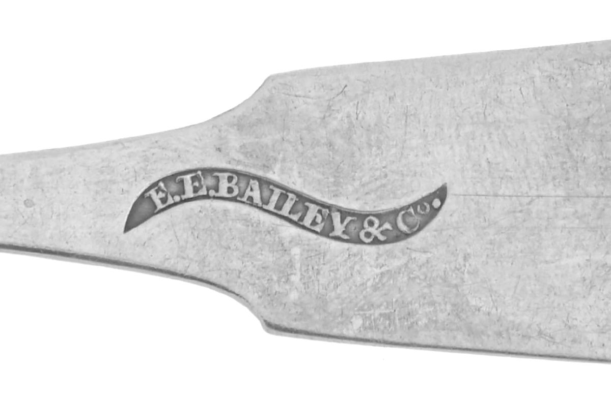 Coin Silver Flatware Dessert/Oval Soup Spoon by Ebenezer Eaton Bailey-3