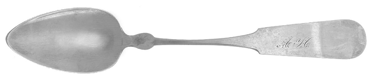 Coin Silver Flatware Dessert/Oval Soup Spoon by Ebenezer Eaton Bailey-1