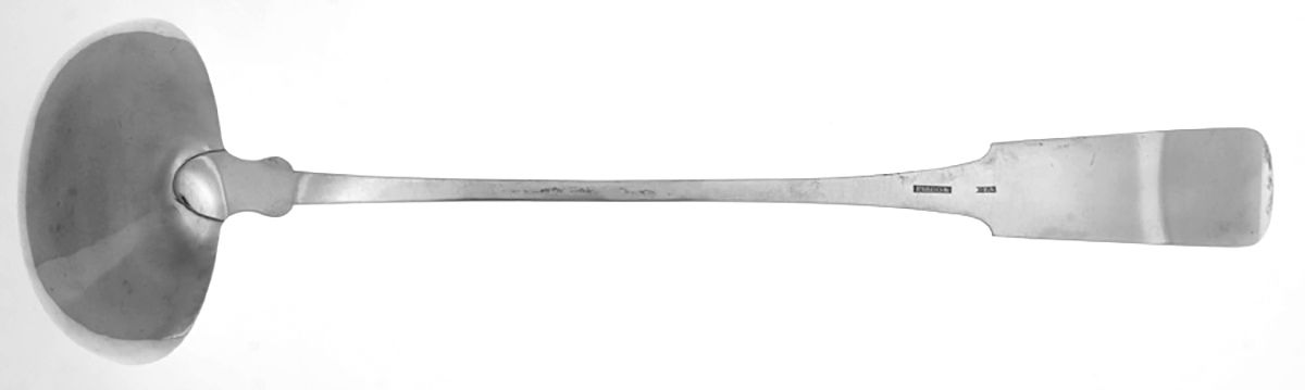 Coin Silver Flatware Solid Soup Ladle by Edwin Franklin Wilson-2