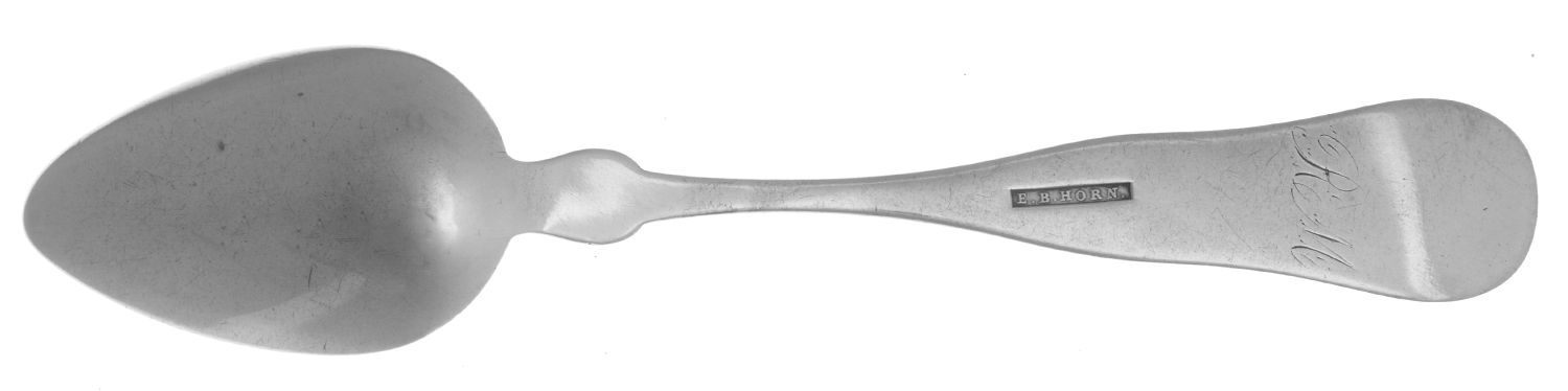 Coin Silver Flatware Teaspoon by Edwin B Horn-2