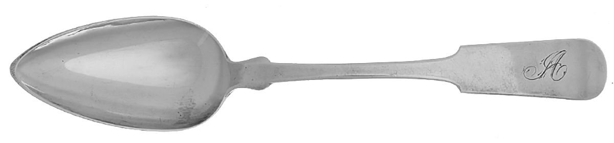 Coin Silver Flatware Tablespoon (Serving Spoon) by Everard Benjamin &Co-1