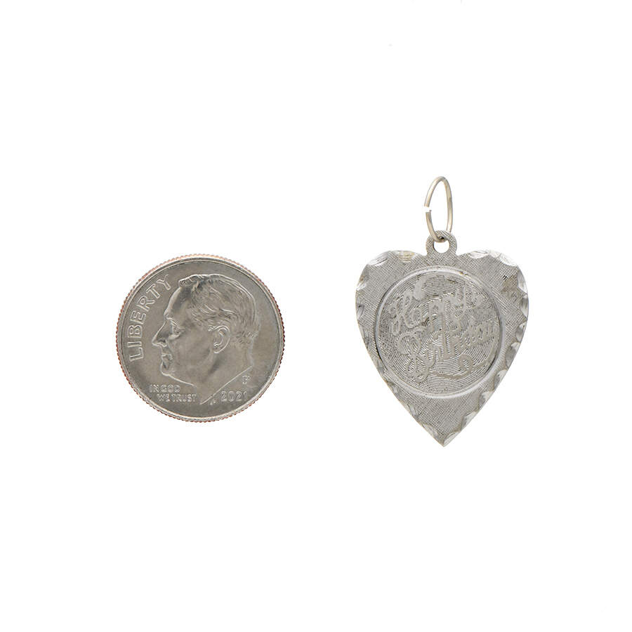 Sterling Vintage "Happy Birthday" Heart Charm-2