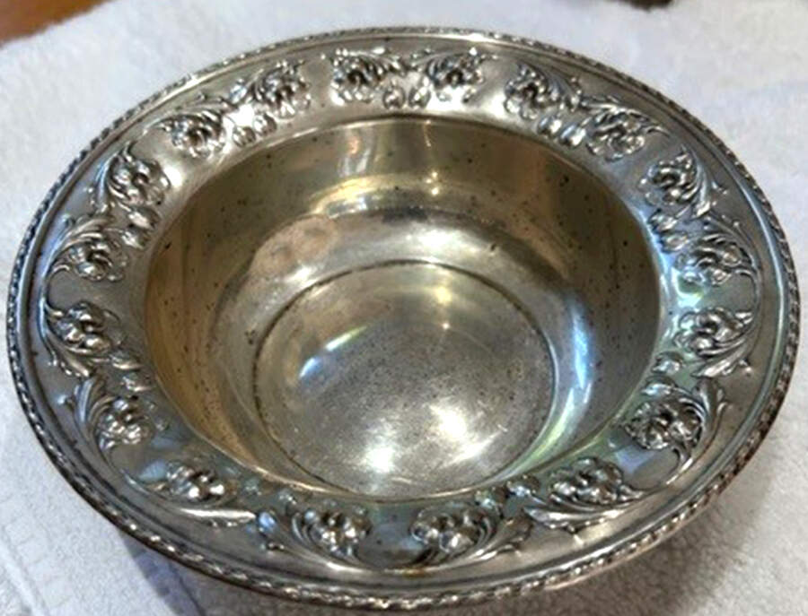 356 (Sterling, Hollowware) Sterling Bon Bon Bowl by Ellmore-1