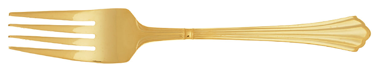 Dorian (Gold Electroplate) Individual Salad Fork by Estia-1
