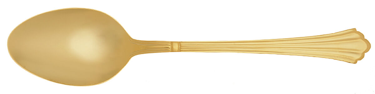 Dorian (Gold Electroplate) Place/Oval Soup Spoon by Estia-1