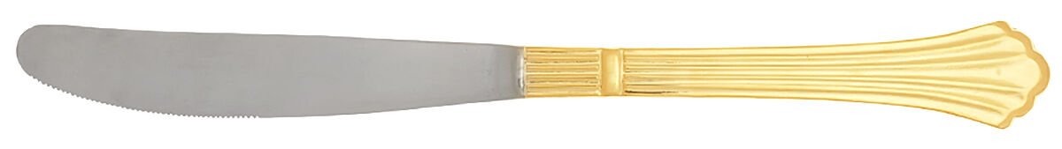 Dorian (Gold Electroplate) Modern Solid Knife by Estia-1