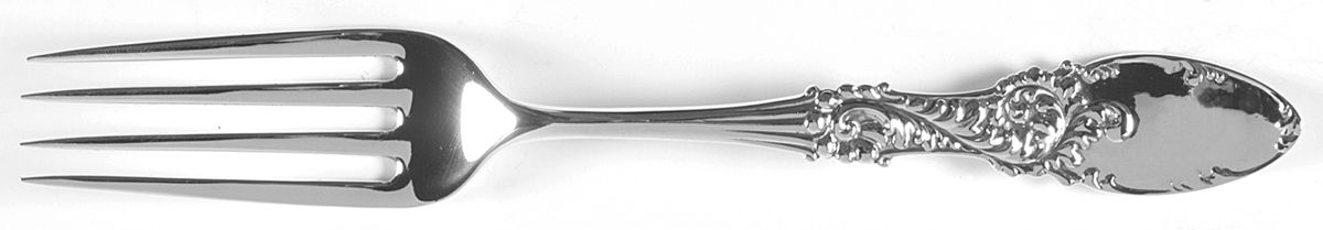 Tyrolean (Sterling, 1893) Luncheon/Dessert Fork, Solid Piece by Frank Whiting-1