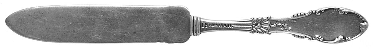 Tyrolean (Sterling, 1893) Flat Handle Butter Spreader by Frank Whiting-1